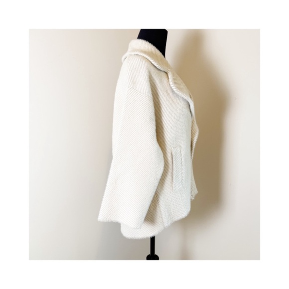 🤍 Aly Daly Cream Textured Coat – Size L (Never Worn) - Picture 3 of 8